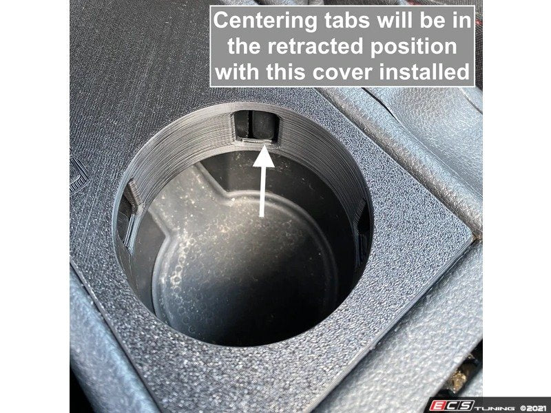 Cup Holder Delete Panel - Half Cover - White