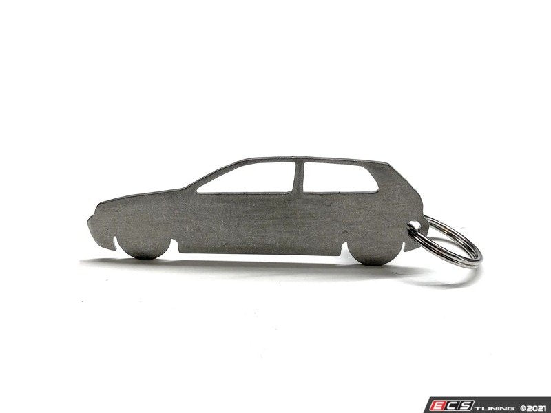 Stainless Steel VW Profile Keychains - Mk4 Golf