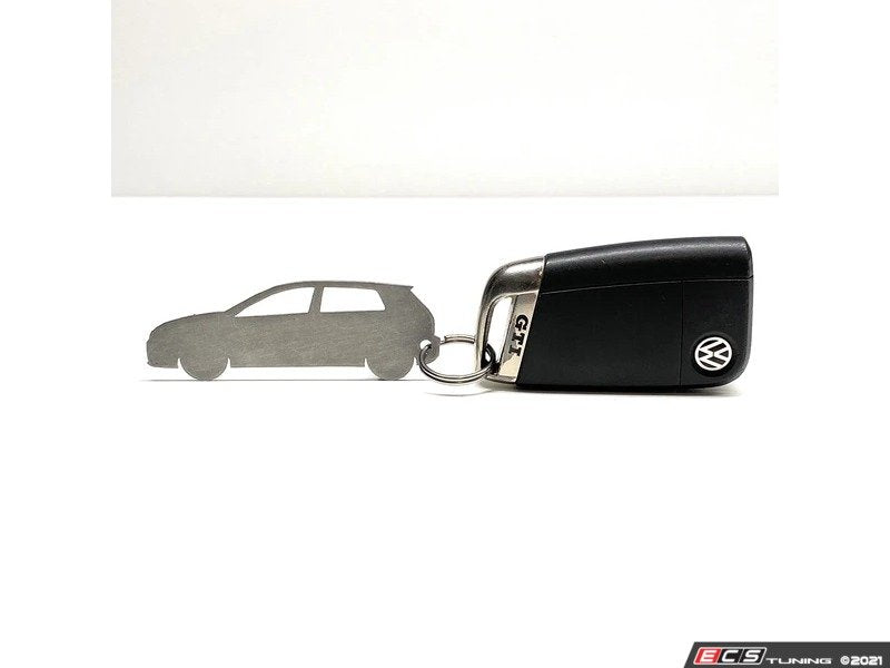 Stainless Steel VW Profile Keychains - Mk7 Golf