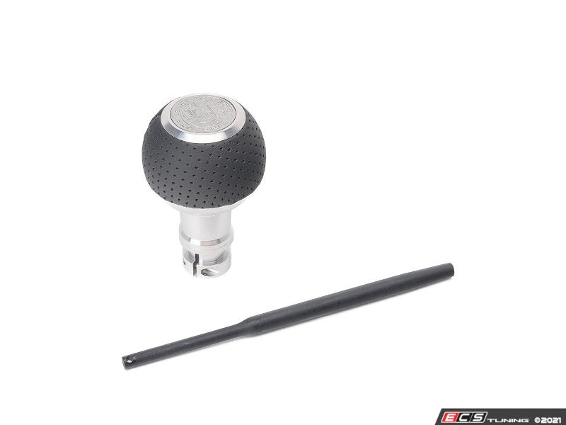 GS2 Automatic Shift Knob - Silver w/ Black Perforated Air Leather