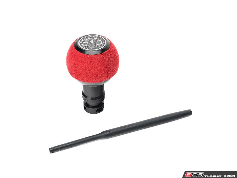 GS2 Automatic Shift Knob - Black w/ Red Alcantara