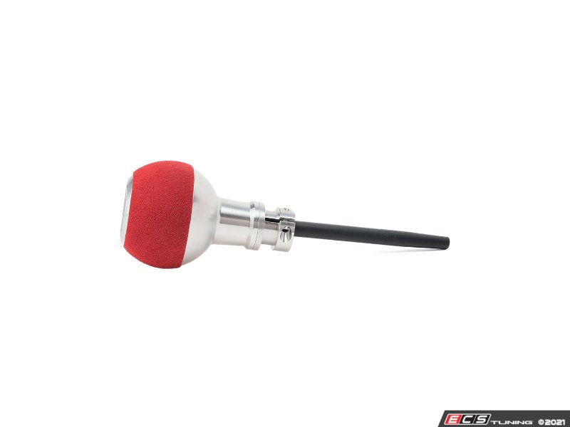 GS2 Automatic Shift Knob - Silver w/ Red Alcantara