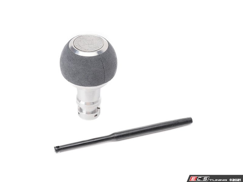 GS2 Automatic Shift Knob - Silver w/ Gray Alcantara