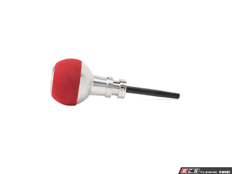 GS2 Automatic Shift Knob - Silver w/ Red Alcantara