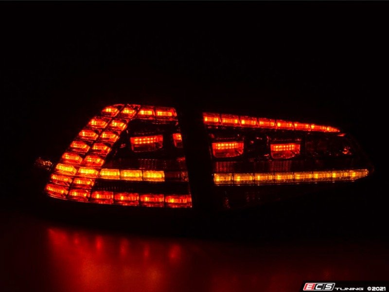 LED Tail Light Set - Red Smoked