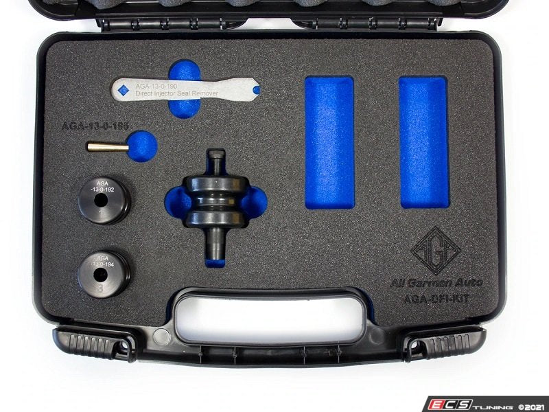 Direct fuel injector tool kit without sockets