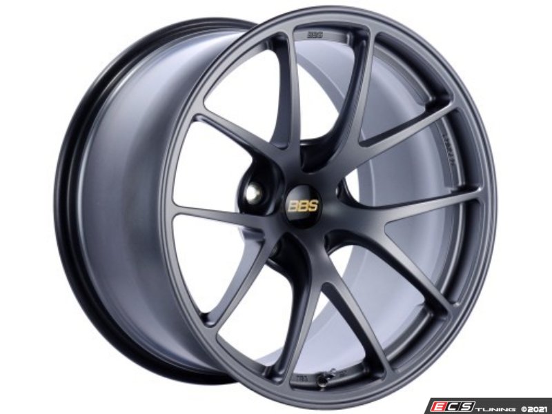 18" BBS RI-A Matte Graphite - Staggered Set