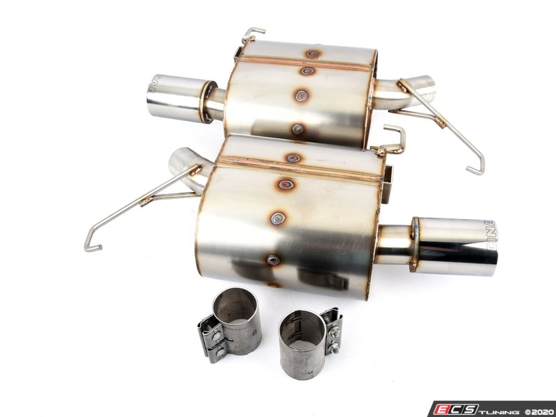 Stainless Axle-Back Exhaust - Polished Tips