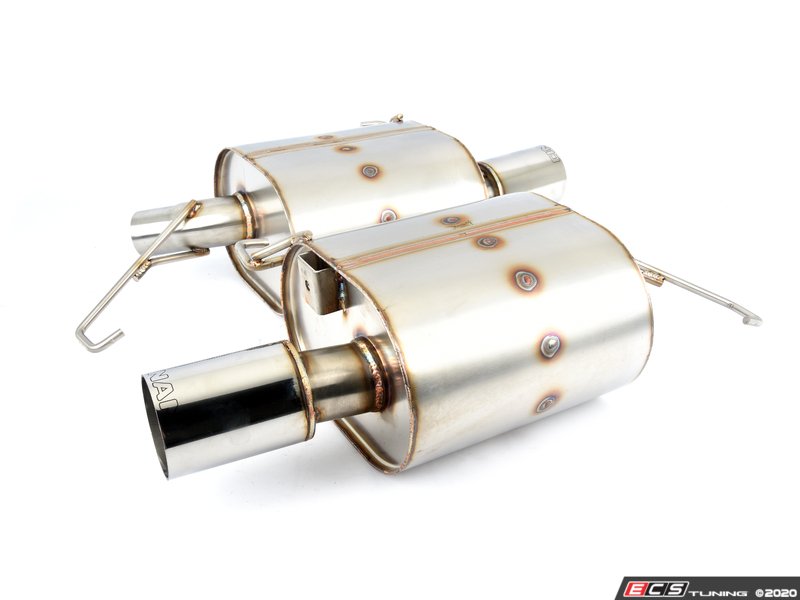 Stainless Axle-Back Exhaust - Polished Tips