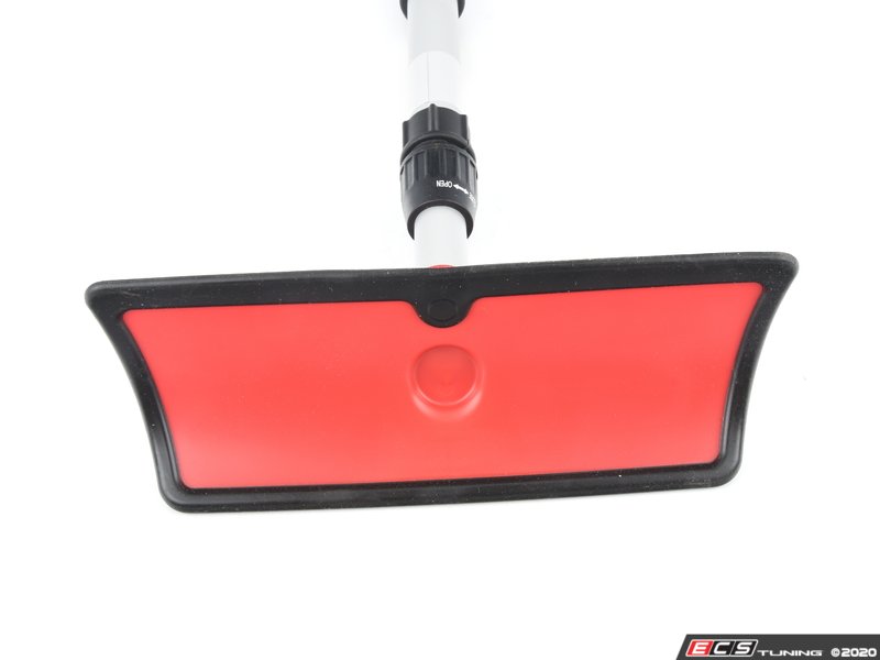 Long Reach Ice Scraper With Swivel Head Snow Brush - Red / Black