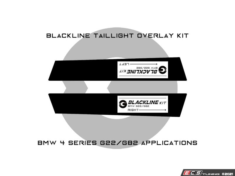 Blackline Taillight Overlay Kit - G22/G82 Pre LCI