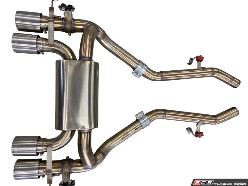 Valved Axle-Back Exhaust - Stainless Brushed Tips