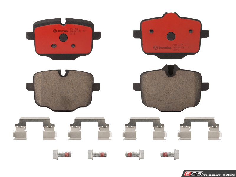 Rear Premium NAO Ceramic Brake Pad Set