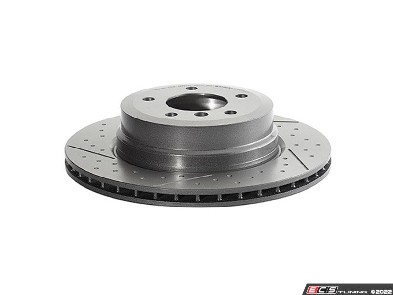 Rear UV Coated Dimpled And Slotted Rotors - Pair (324x22)