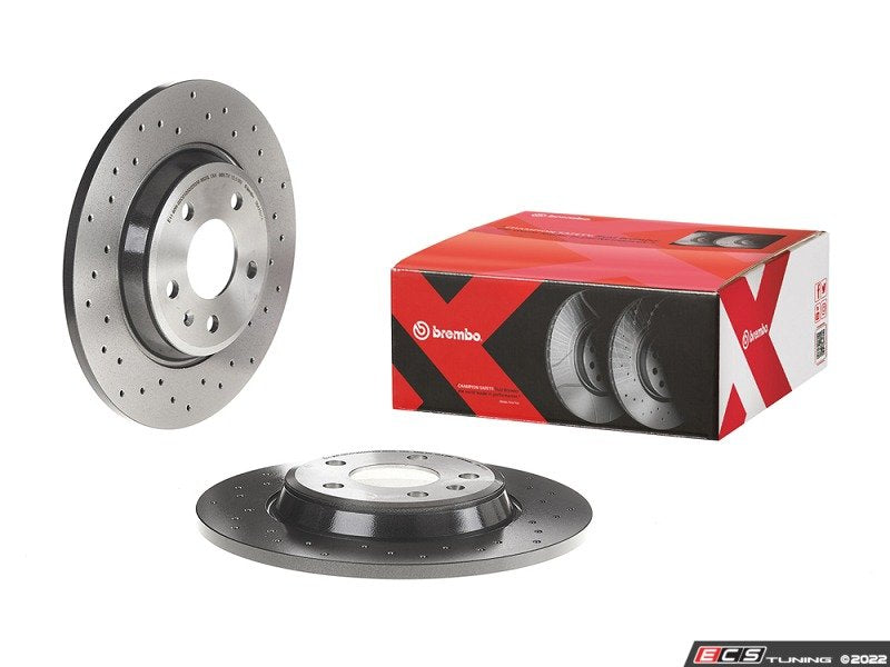 Cross Drilled UV Coated Brake Rotors - Pair (300x12)