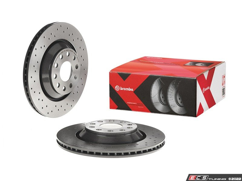 Cross Drilled UV Coated Brake Rotors - Pair (310x22)