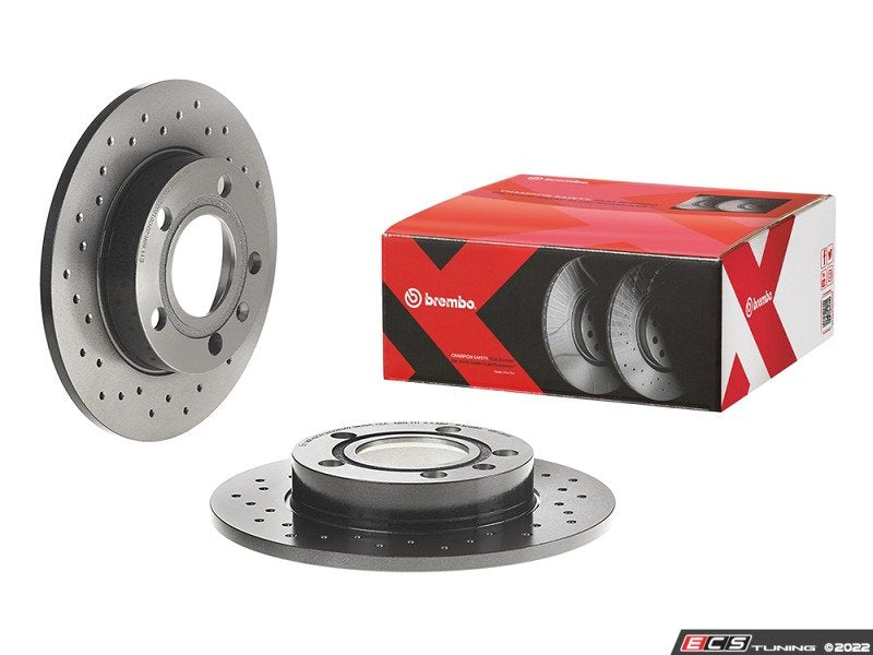 Cross Drilled UV Coated Brake Rotors - Pair (245x10)