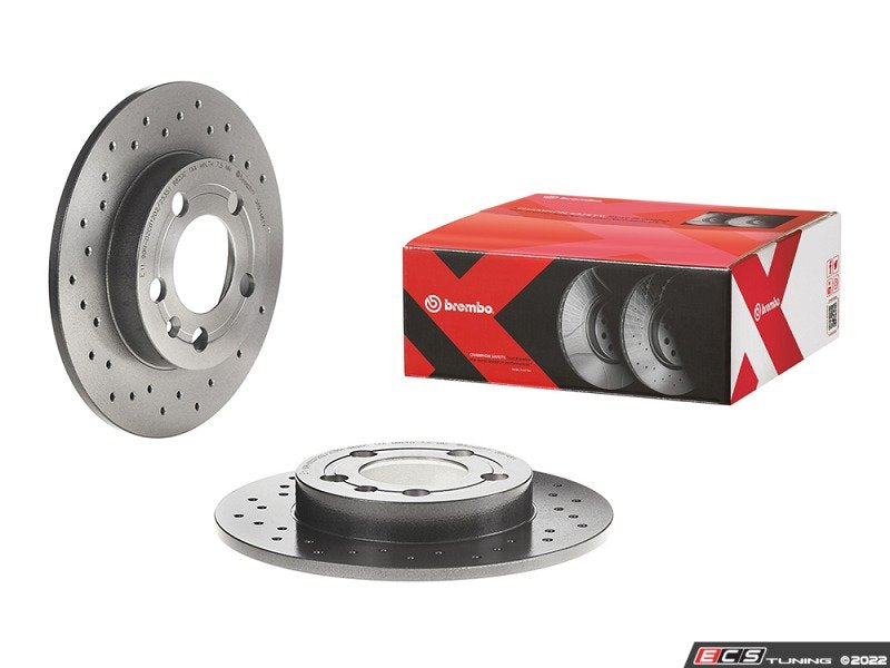 Cross Drilled UV Coated Brake Rotors - Pair (239x9)