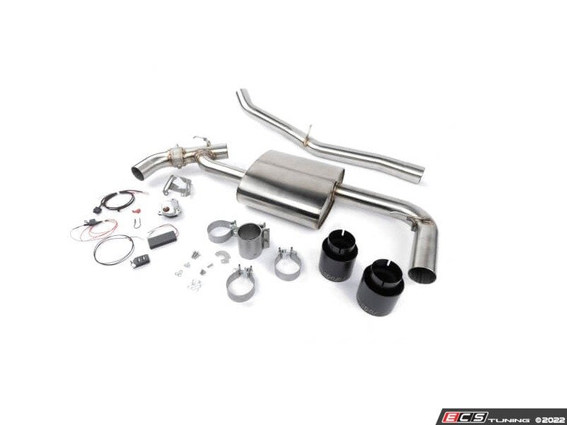 Free Flow Axle Back Exhaust Kits - Stainless Steel - Black Tips F60/F54 S All4