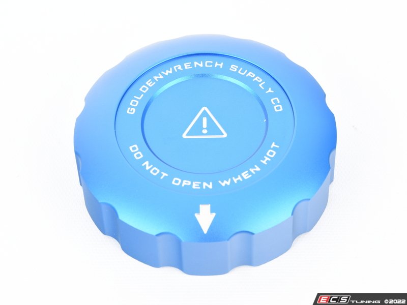 Blackline Performance Coolant Expansion Tank Cap Cover - Blue