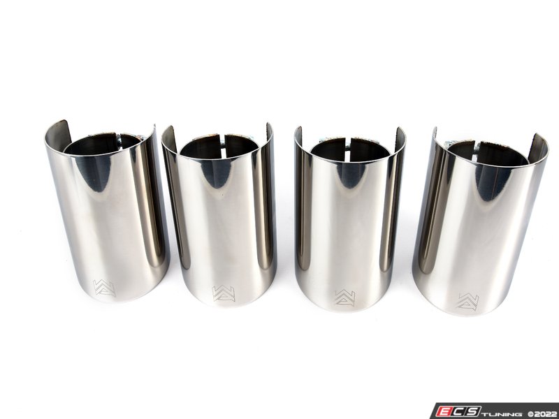 ARMYTRIX Stainless Steel Valvetronic Catback Exhaust System - Quad Chrome Silver 3.5" Tips