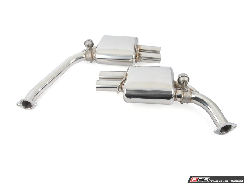 ARMYTRIX Stainless Steel Valvetronic Catback Exhaust System - Quad Chrome Silver 3.5" Tips