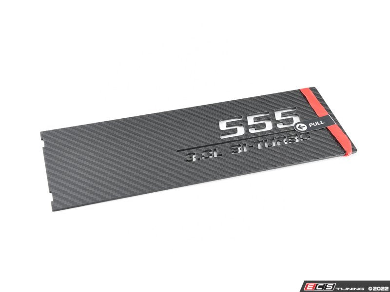 Carbon Fiber Intercooler Cover With Engraved Design - S55