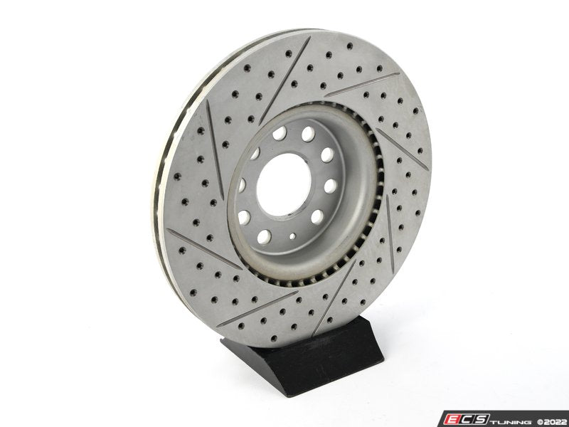 Clubsport Front Cross Drilled & Slotted Brake Rotors - Pair (312x25)