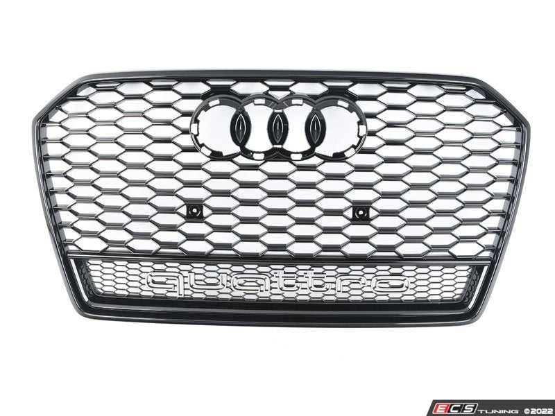 RS6 Mesh Grille - Black Optic