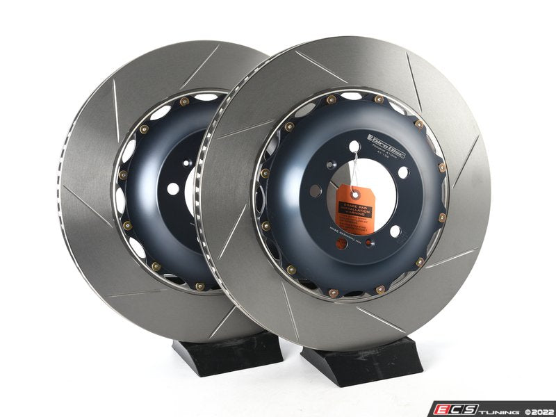 Front 2-Piece Floating Slotted Rotors - Pair