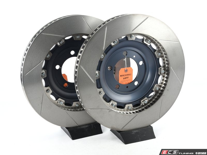 Front 2-Piece Floating Slotted Rotors - Pair