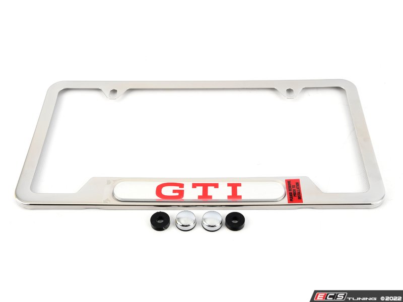 GTI License Plate Frame - Polished