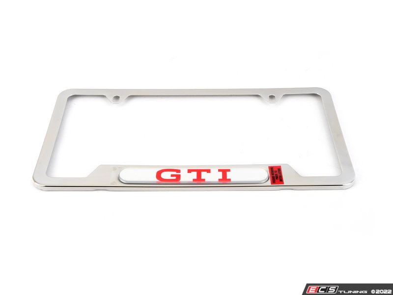 GTI License Plate Frame - Polished