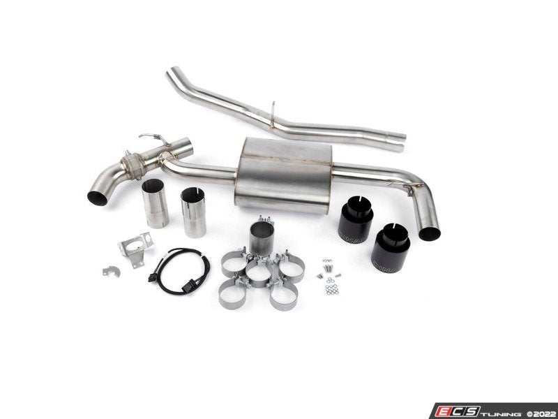 Free Flow Axle Back Valved Axle-back Exhaust - Black Tips JCW Models