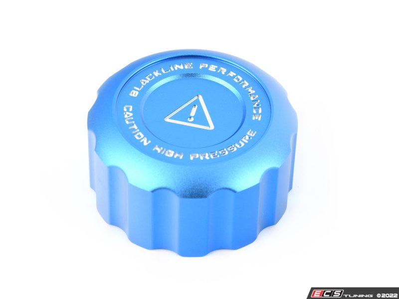 Blackline Performance Chargecooler Coolant Tank Cap Cover - Blue