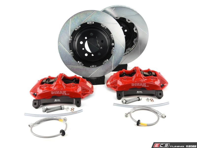 Dinan Front Big Brake Kit by Brembo - Red, Slotted