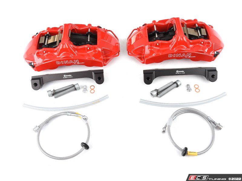 Dinan Front Big Brake Kit by Brembo - Red, Slotted