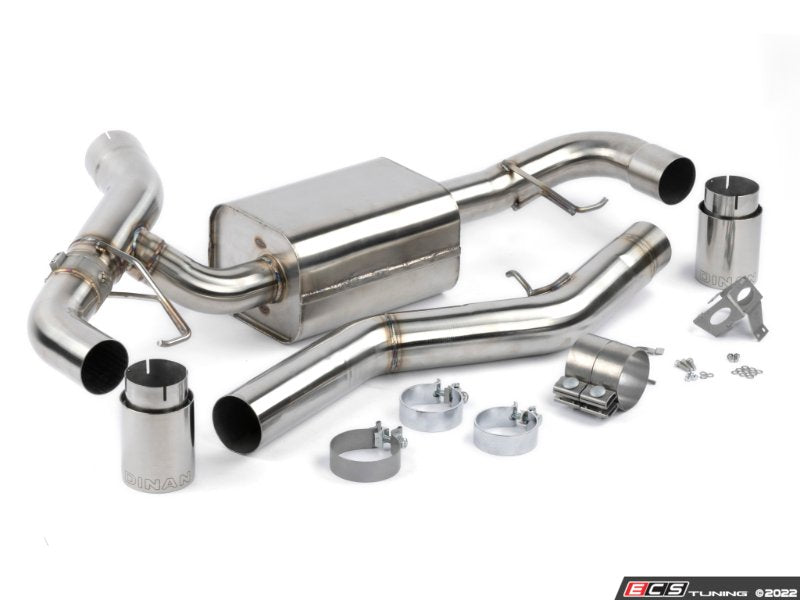 Dinan Valved Axel Back Exhaust - Polished Tips