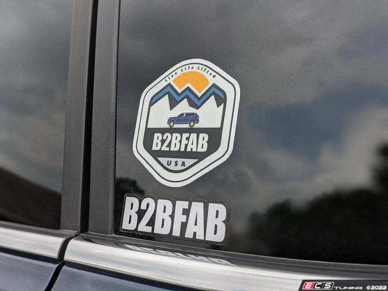 B2BFAB "Live Life Lifted" Die-cut Sticker