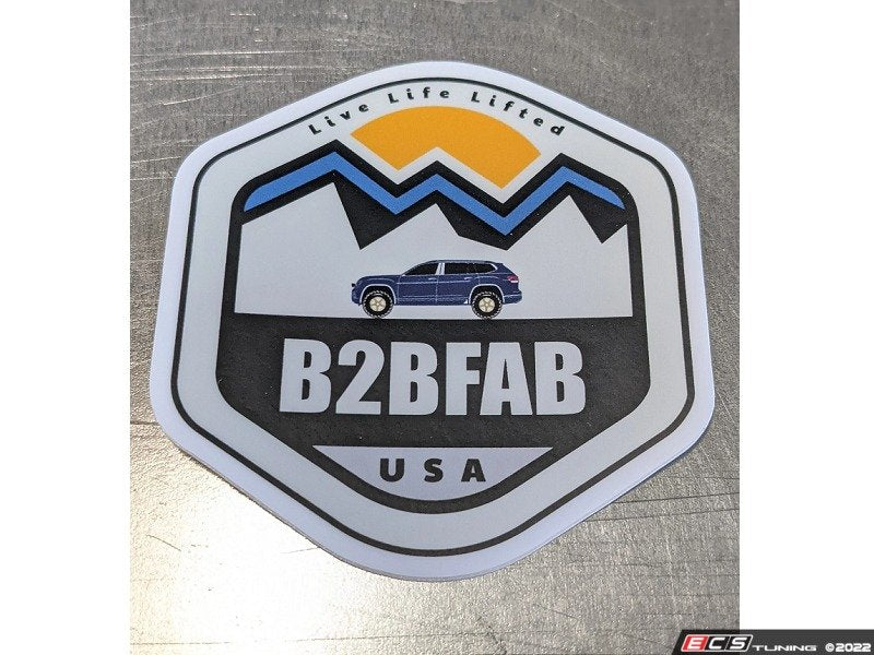 B2BFAB "Live Life Lifted" Die-cut Sticker