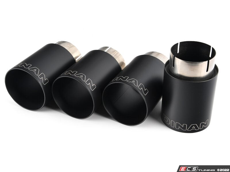 Dinan Free Flow Axle-Back Exhaust - Black Tips