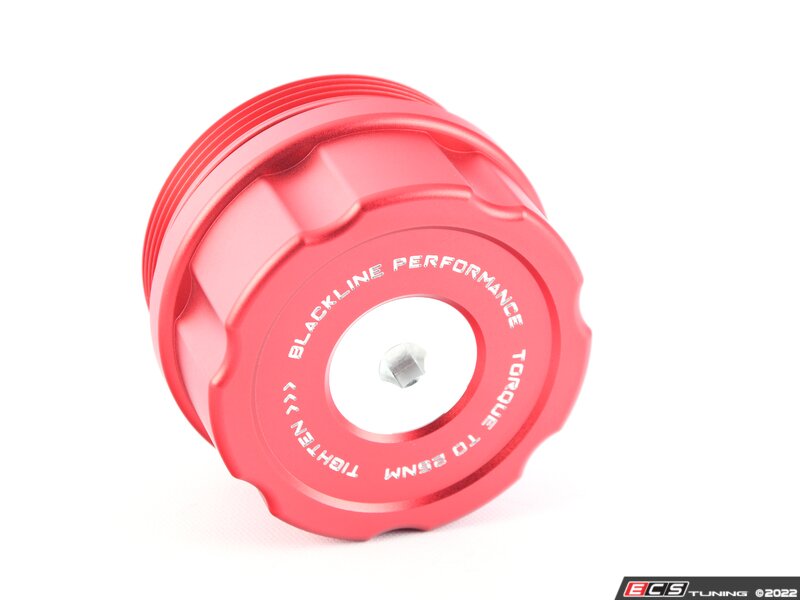 Blackline Performance Edition Oil Filter Housing Cap - Red