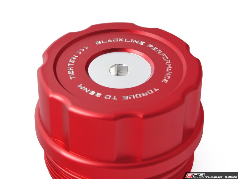 Blackline Performance Edition Oil Filter Housing Cap - Red