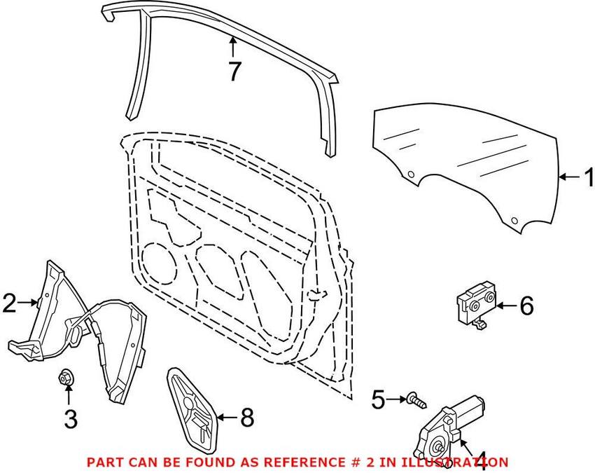 Window Regulator – Front Driver Side