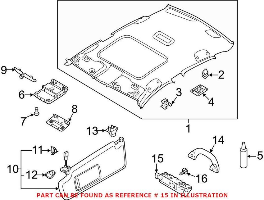 VW Interior Grab Bar Bracket