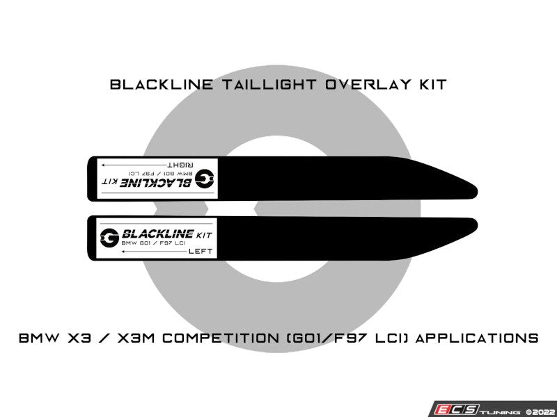 Blackline Taillight Overlay Kit - F97/G01 X3/X3M