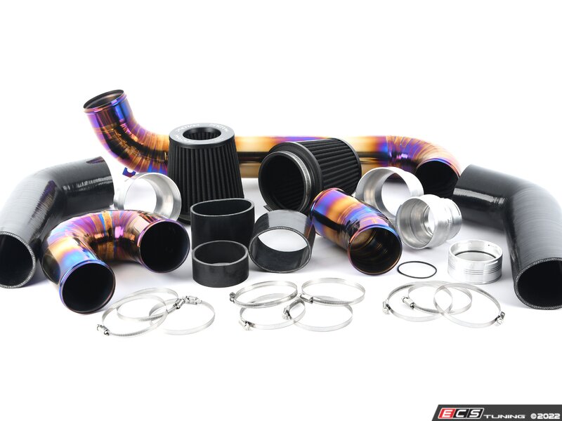 Titanium Front Mount Intake Kit - Burnt Finish (Gold/Blue/Purple)