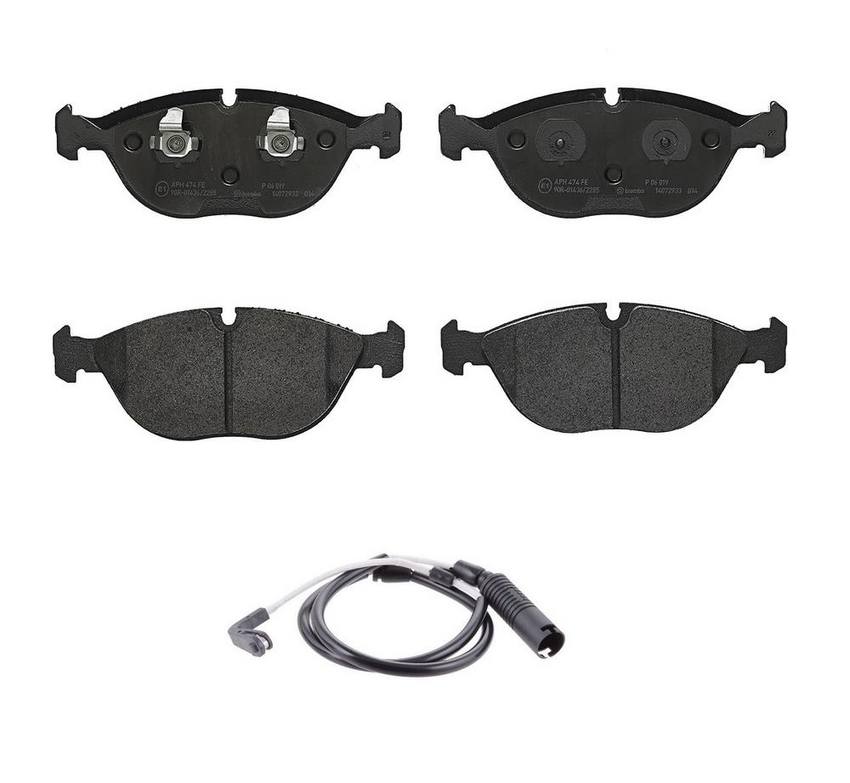 Brembo BMW Brakes Kit – Pads Front (Low-Met) (with Sensor) 8N0698151D – Brembo 1811726KIT