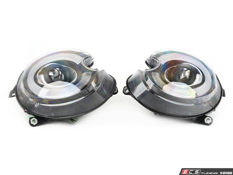 Projector Blackout LED DRL HID Headlights - Pair