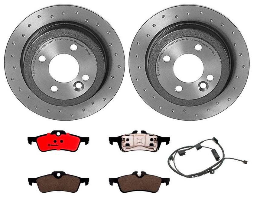 Mini Brembo Brakes Kit – Pads and Rotors Rear (259mm) (Xtra) (Ceramic) 34356761448 – Brembo 1814579KIT